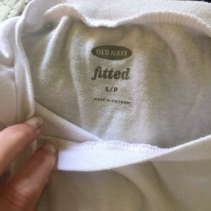 White fitted small shirt